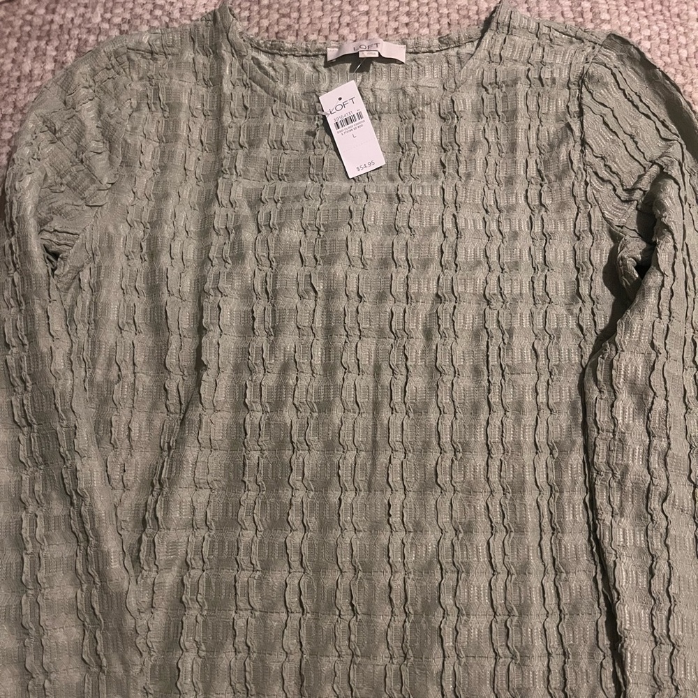 NWT LOFT Textured Knit Top